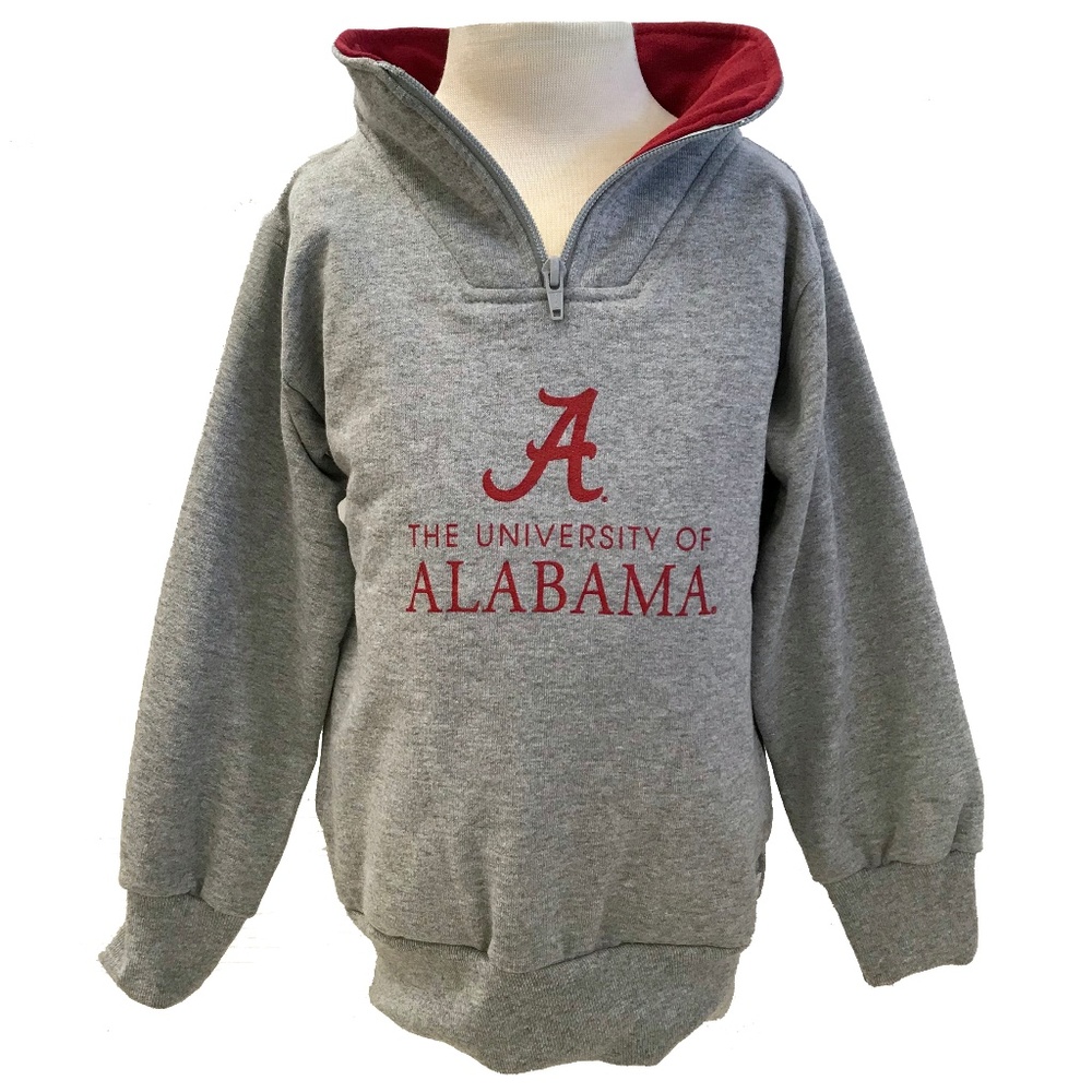 University of Alabama Toddler Zip Neck Sweater